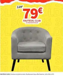 Conforama Fauteuil club offre