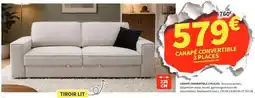 Conforama T-shirt canapé 3 places offre