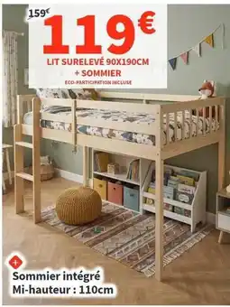 Conforama Lit surelevè 90x190cm + sommier offre