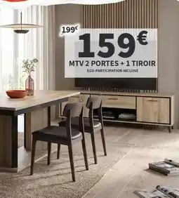 Conforama Mtv 2 portes + 1 tiroir offre