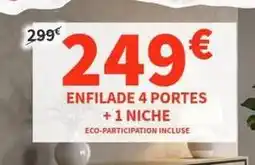 Conforama Enfilade 4 portes + 1 niche offre