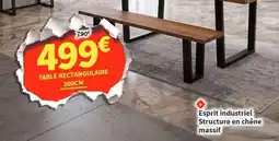 Conforama Chêne - table rectangulaire offre