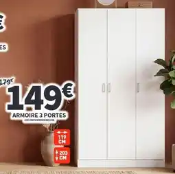 Conforama Armoire 3 portes offre