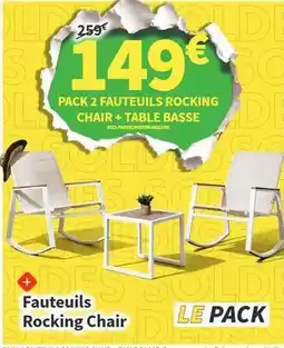Conforama Fauteuils rocking chair offre