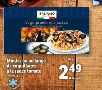 Lidl Moules ou mélange de coquillages offre