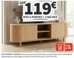 Conforama MTV 2 PORTES + 2 NICHES offre