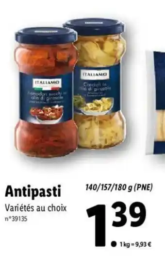 Lidl Antipasti offre
