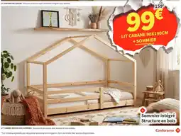 Conforama Conforama LIT CABANE 90X190CM offre