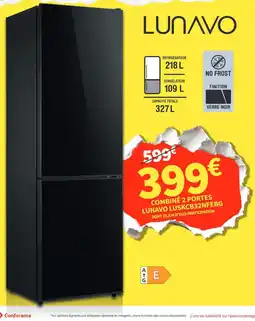 Conforama Lunavo combiné 2 portes offre