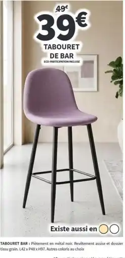 Conforama TABOURET BAR offre