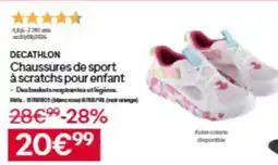 Decathlon Decathlon chaussures de sport à scratches pour enfant offre