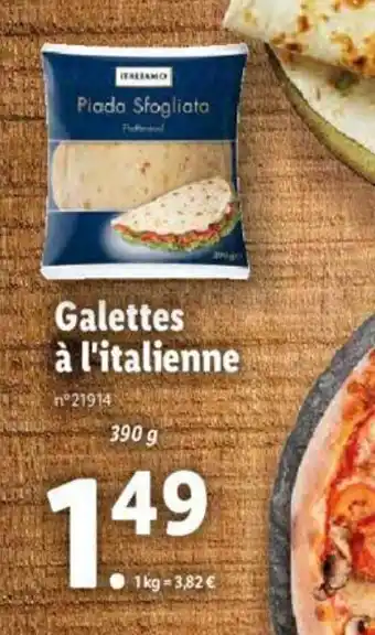 Lidl Galettes à l'italienne offre