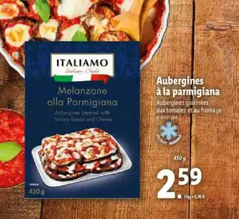 Lidl Aubergines à la parmigiana offre
