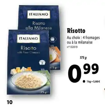 Lidl Risotto offre