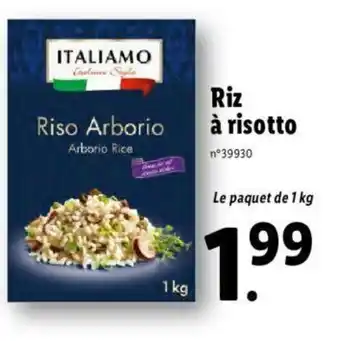 Lidl Riz à risotto offre