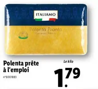 Polenta prête à l'emploi