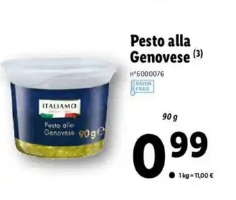 Lidl Pesto alla genovese offre