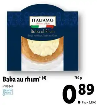 Lidl Baba au rhum offre