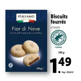 Biscuits fourrés