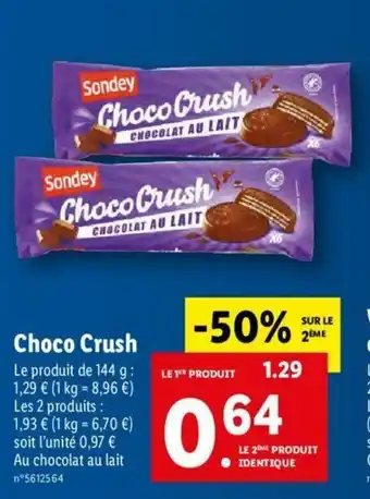Lidl Choco crush offre