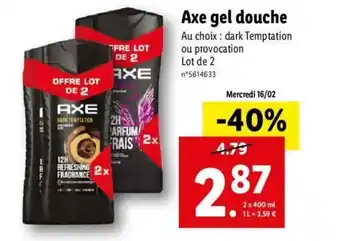 Axe gel douche