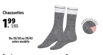 Lidl Chaussettes offre