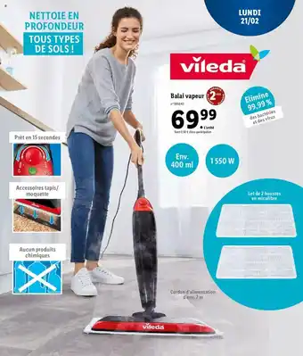Lidl Balai vapeur offre
