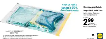 Lidl Housse ou sachet de rangement sous-vide offre