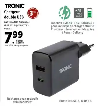 Lidl Chargeur double USB offre