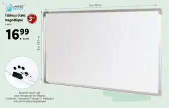 Lidl Tableau blanc magnétique offre