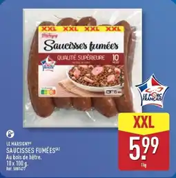 ALDI LE MARSIGNY Saucisses fumées offre