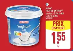 ALDI MILSANI Yaourt nature offre