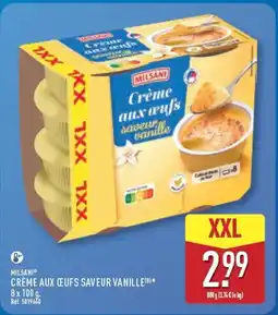 ALDI MILSANI Crème aux ceufs saveur vanille offre