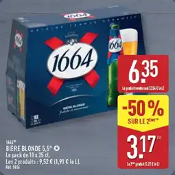 ALDI 1664 Bière blonde 5,5° offre