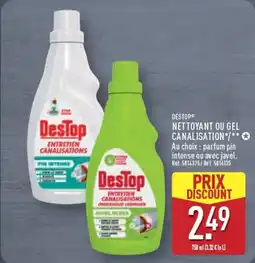 ALDI DESTOP Nettoyant ou gel canalisation offre