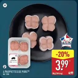 ALDI 4 paupiettes de porc offre