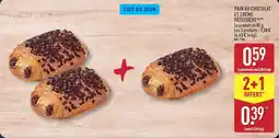 ALDI Pain au chocolat et crème pâtissiere offre