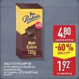ALDI Tablettes poulain offre