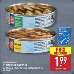 ALDI GOLDEN SEAFOOD Petites sardines offre