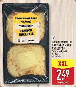 ALDI Croque-monsieur gratiné jambon raclette offre