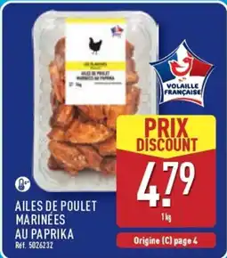 ALDI Ailes de poulet marinées au paprika offre
