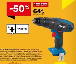 BUT Forte SET DE PERCEUSE-VISSEUSE offre