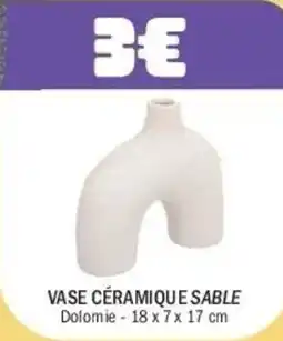 La Foir'Fouille Dolomie VASE CÉRAMIQUE SABLE offre