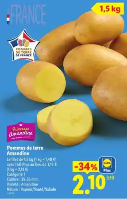 Lidl Princesse Amandine Pommes de terre Amandine offre