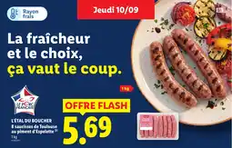 Lidl Le Porc Français saucisses de Toulouse offre