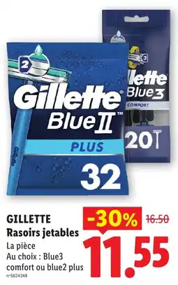 Lidl Gillette Rasoirs jetables offre