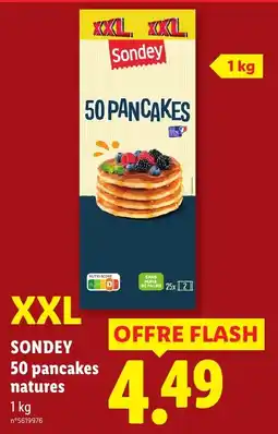 Lidl Sondey 50 pancakes natures offre