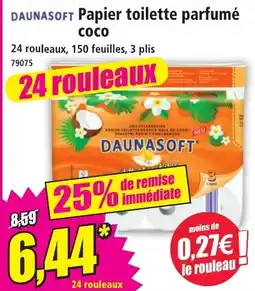 Norma DAUNASOFT Papier toilette parfumé coco offre