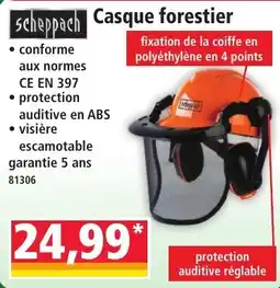 Norma Scheppach Casque forestier offre