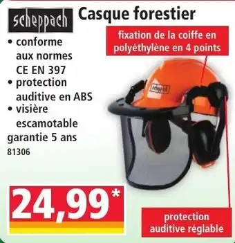 Scheppach Casque forestier